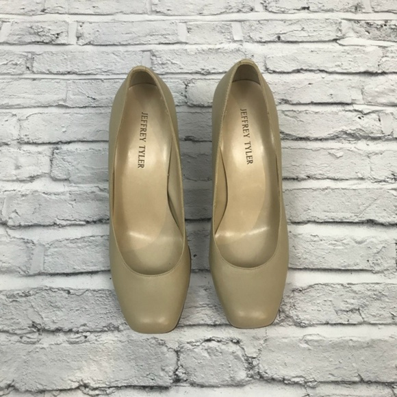 Jeffrey Tyler Leather Nora Platform Heels Size 9 - Picture 2 of 8